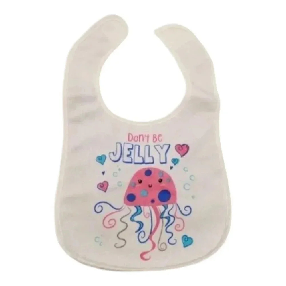 Jellyfish 5 pack Waterproof Bib Set Baby Girl Gift Set Essentials For Feeding - Picture 2 of 7